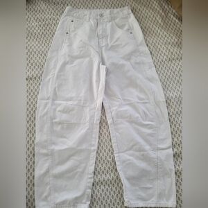 White Barrel Jeans